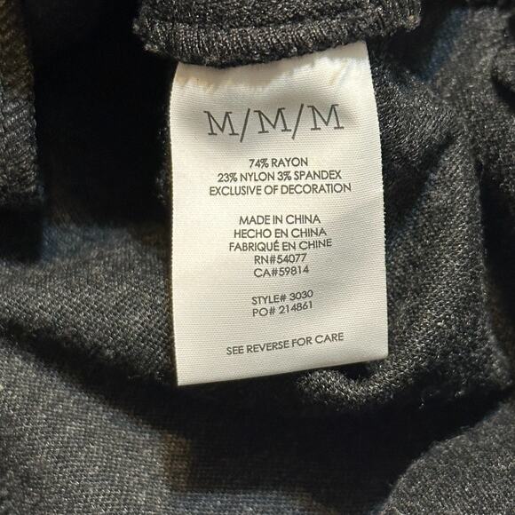 CAbi 3030 Tipped Crew Blazer Size M Heather Gray Riding Jacket Trendy Workwear - Picture 10 of 11